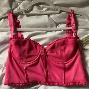 Pink corset, size large